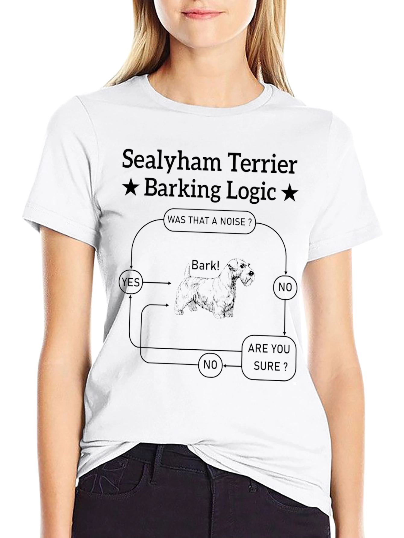 Sealyham Terrier Barking Logic T-Shirt