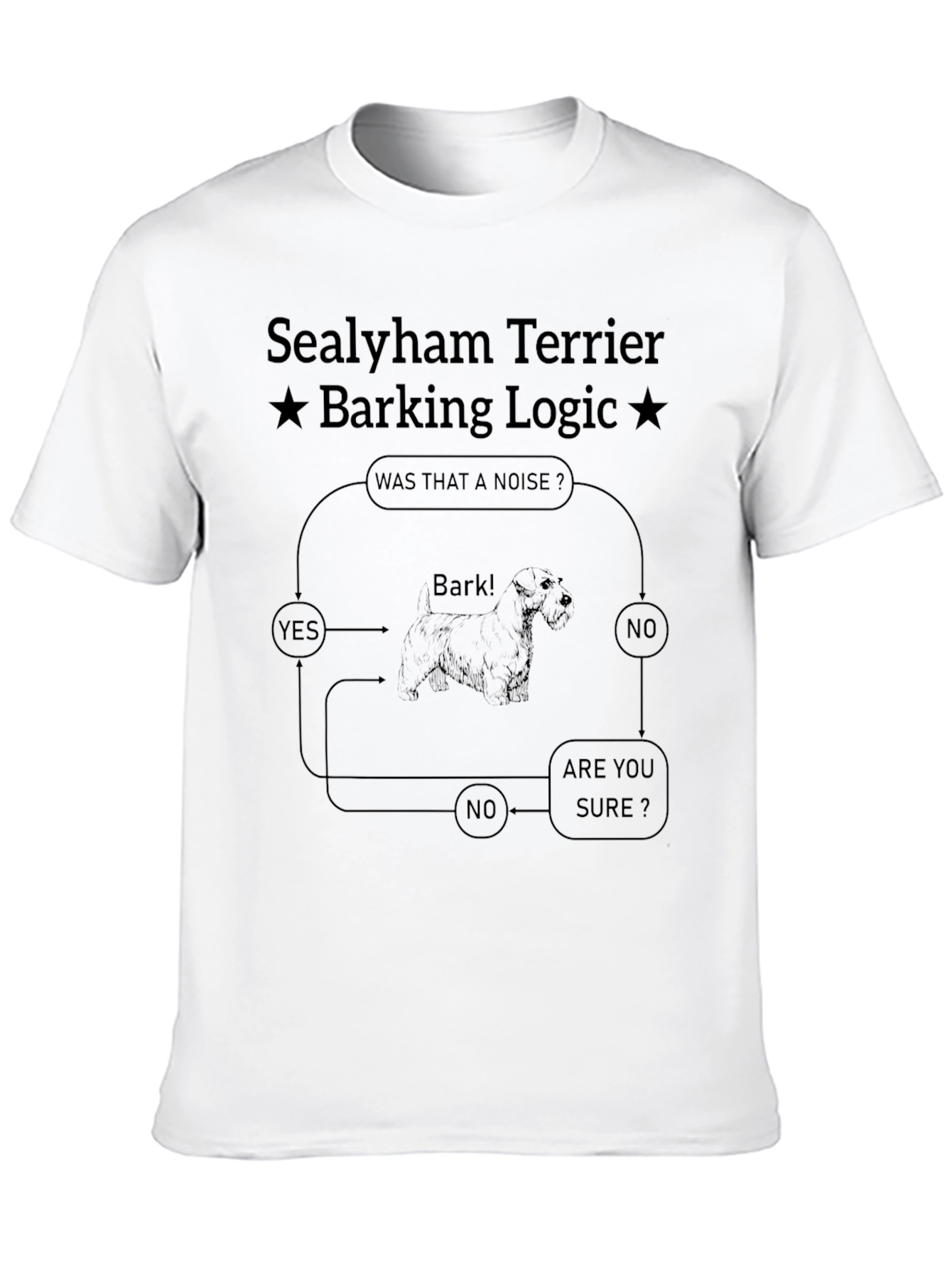 Sealyham Terrier Barking Logic T-Shirt