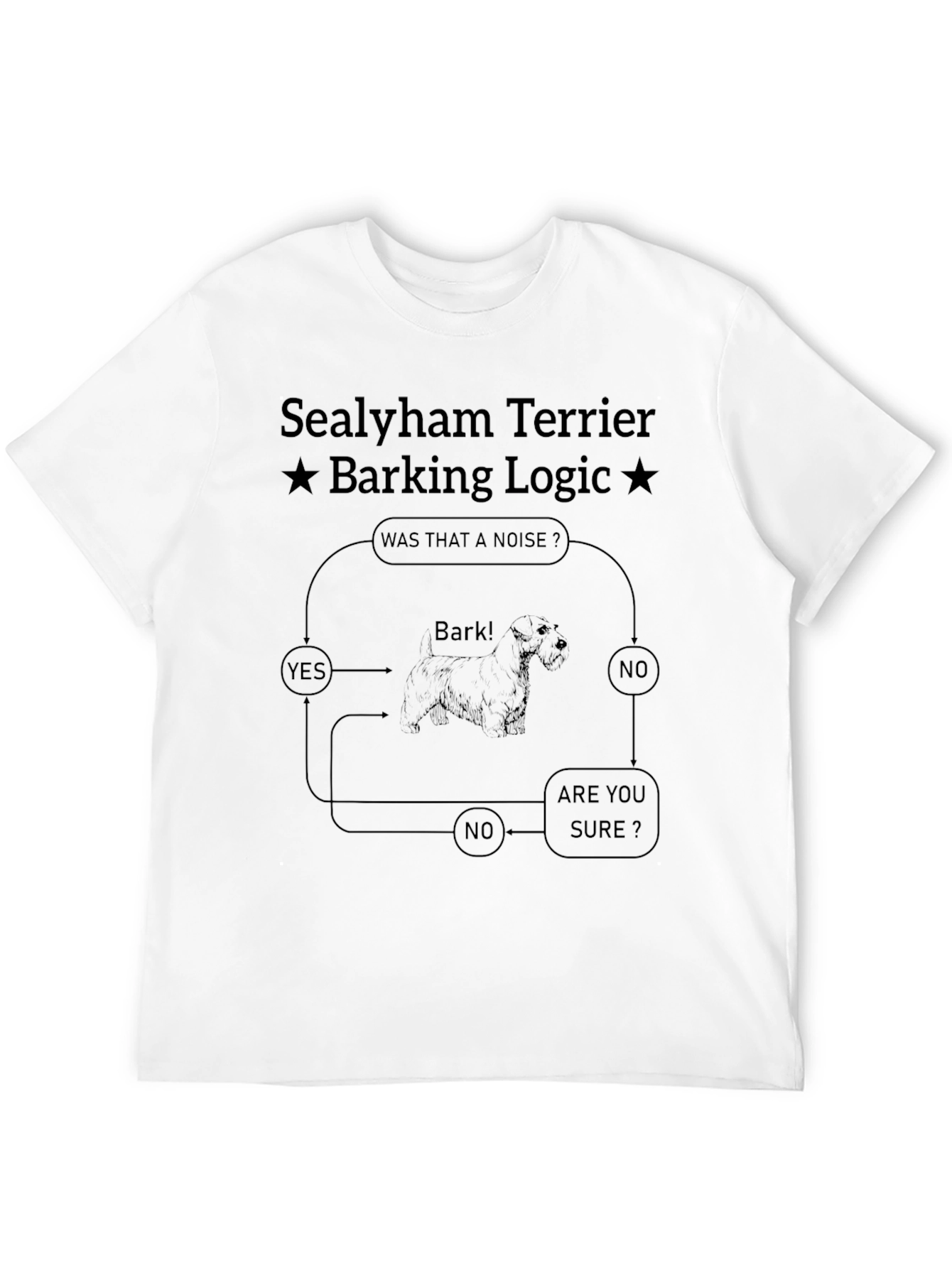 Sealyham Terrier Barking Logic T-Shirt