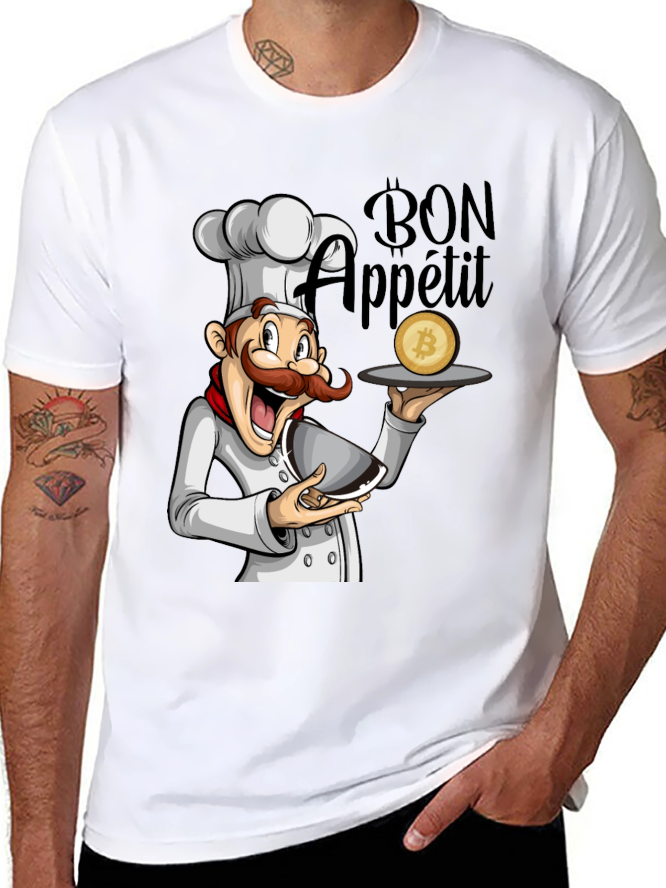 Bon Appetit Bitcoin T-Shirt - Cryptocurrency Chef