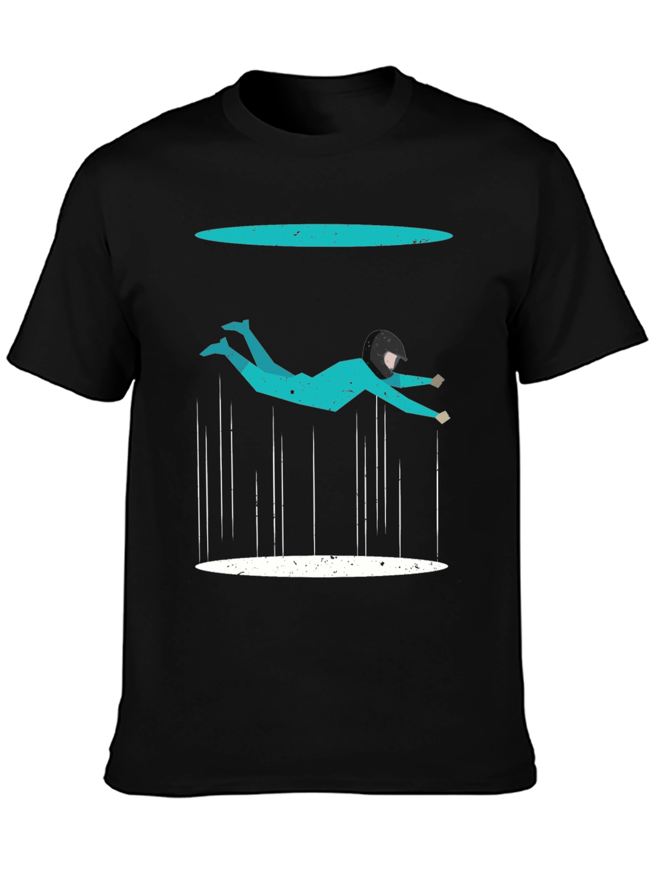 Abstract Skydiver Graphic T-Shirt