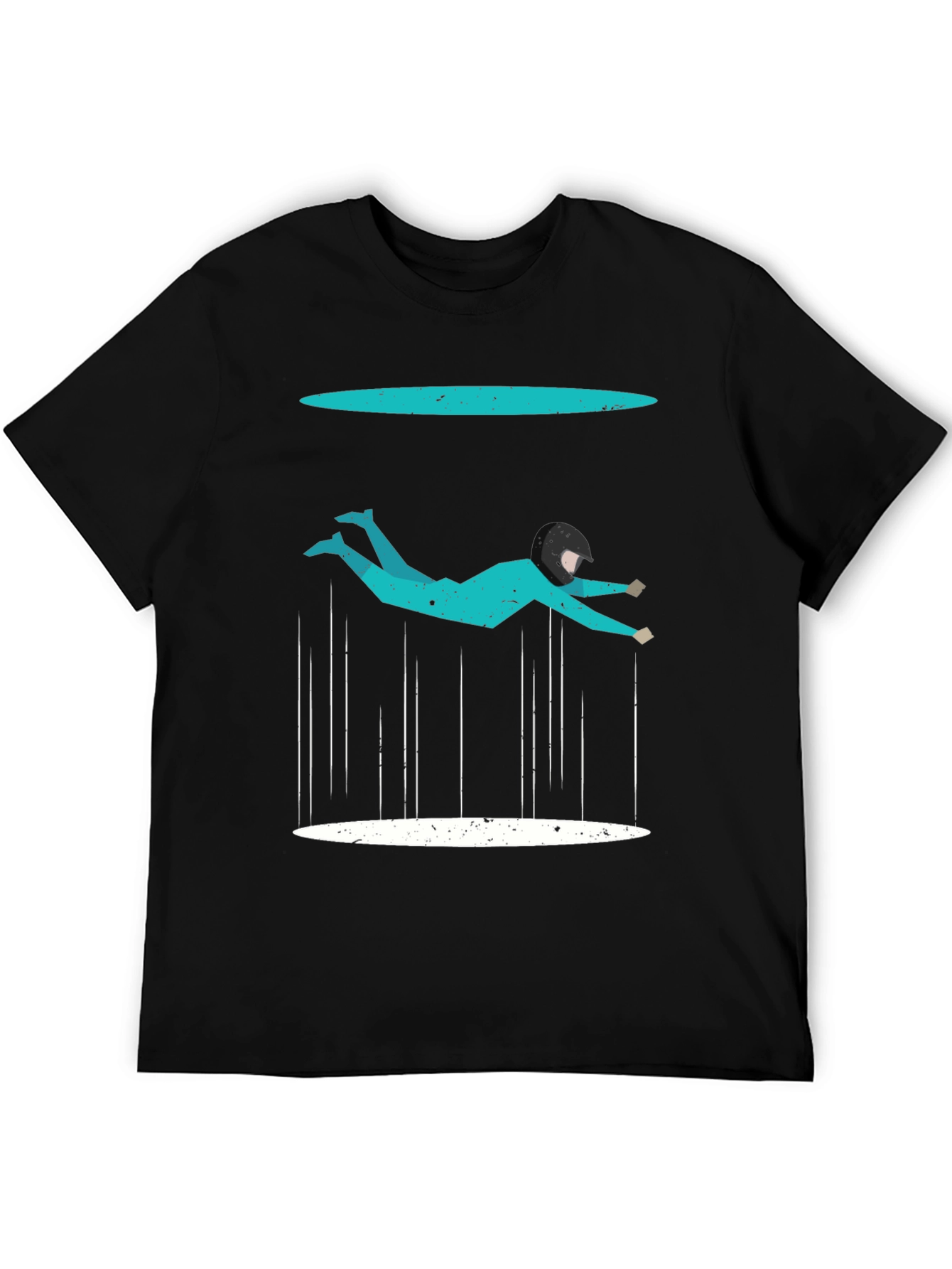 Abstract Skydiver Graphic T-Shirt