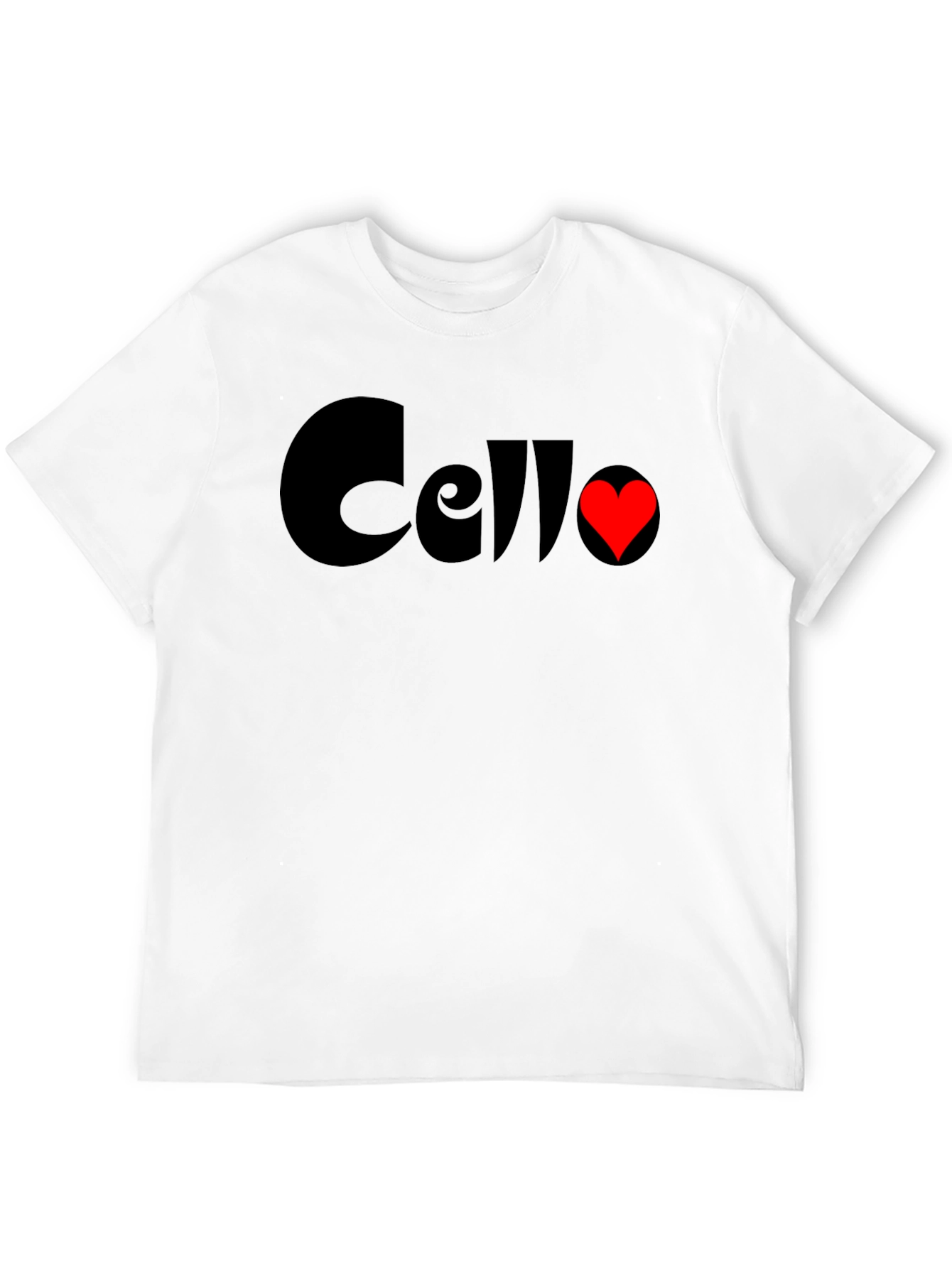 Cello Heart T-Shirt - Music Lovers Tee
