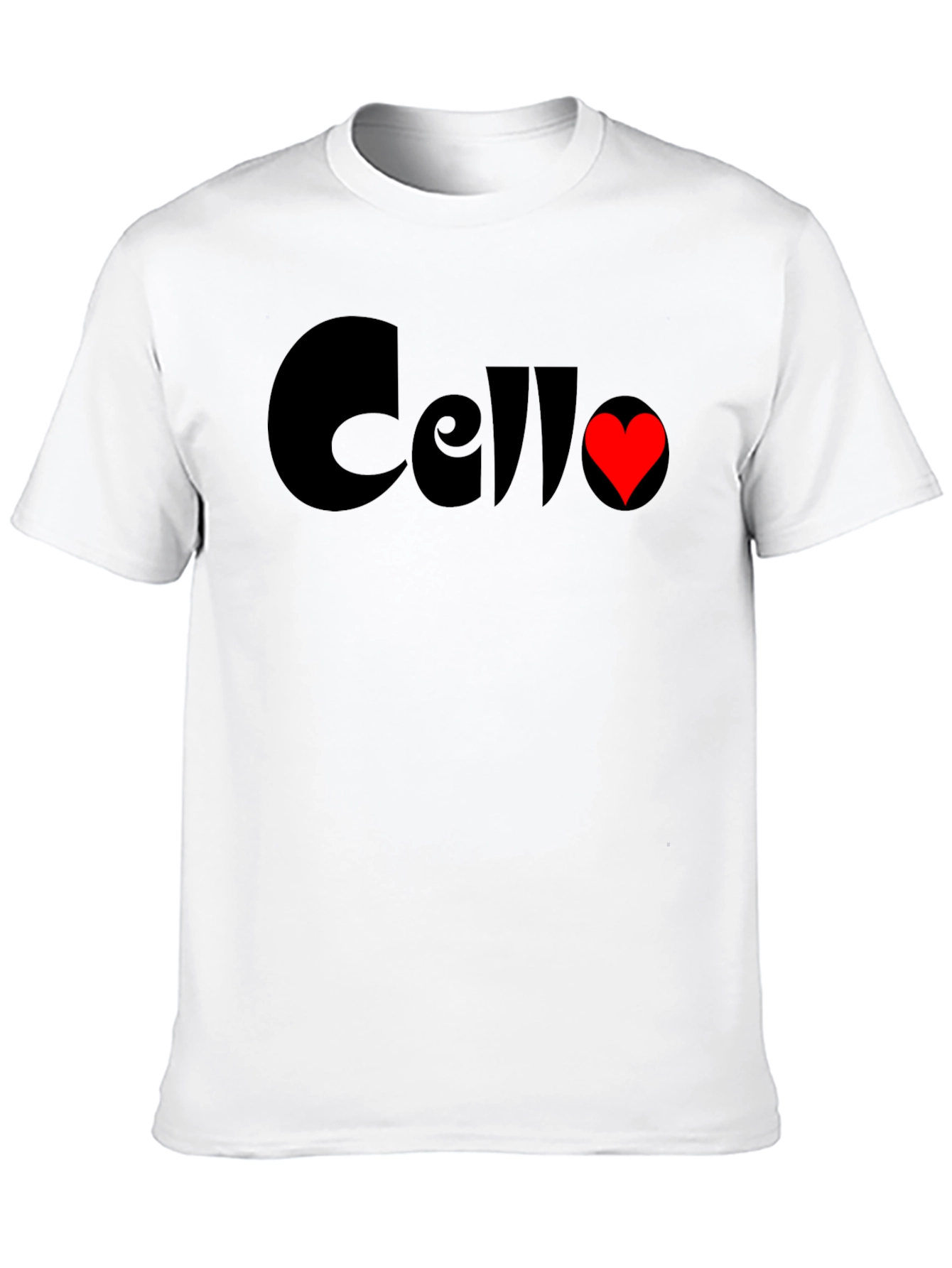 Cello Heart T-Shirt - Music Lovers Tee