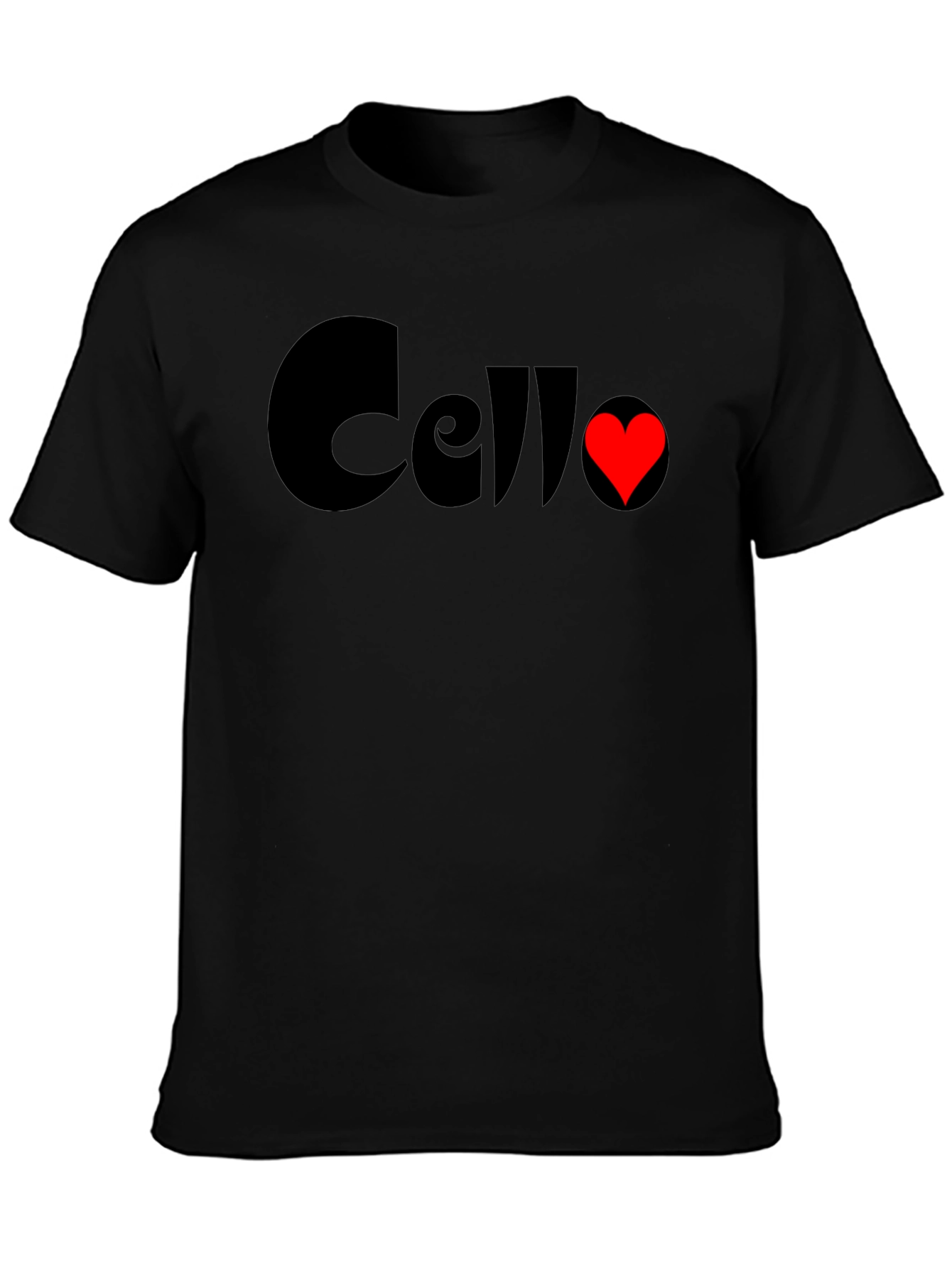 Cello Heart T-Shirt - Music Lovers Tee