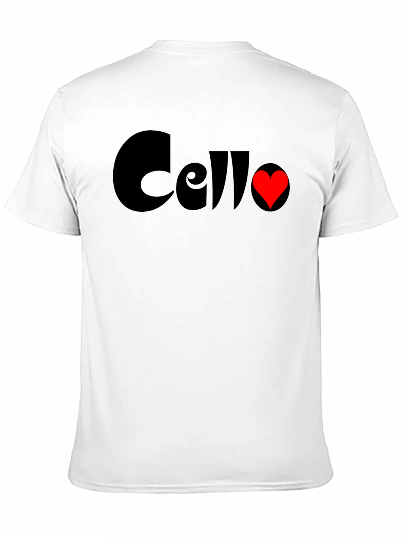 Cello Heart T-Shirt - Music Lovers Tee
