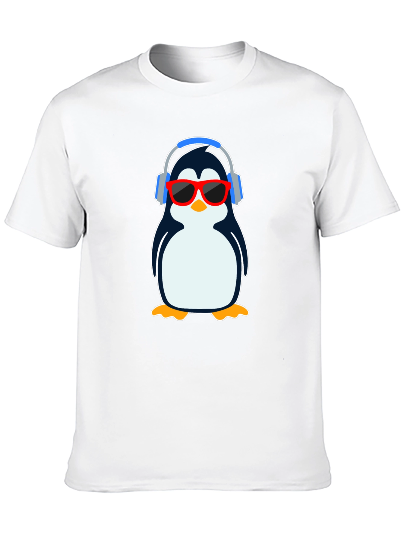 Cool Penguin Graphic T-Shirt - Black