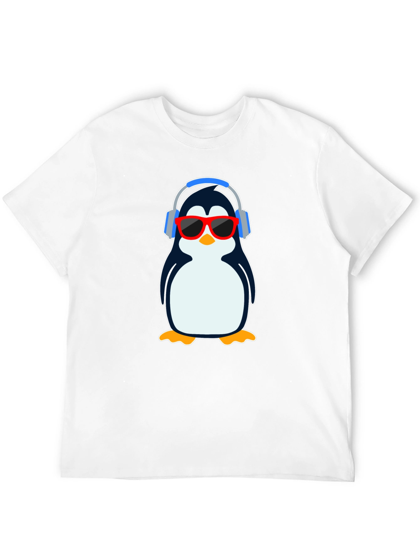 Cool Penguin Graphic T-Shirt - Black