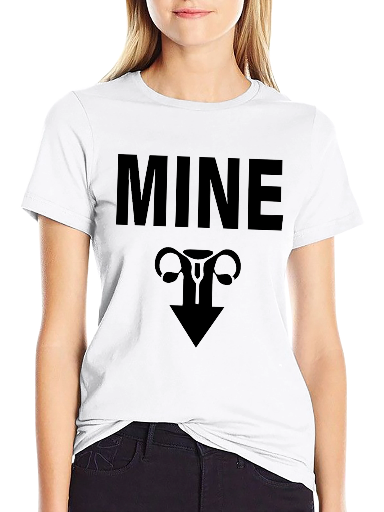 MINE Uterus Graphic T-Shirt