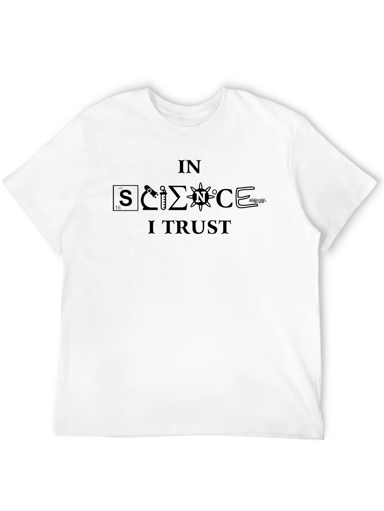 In Science I Trust Black Graphic T-Shirt