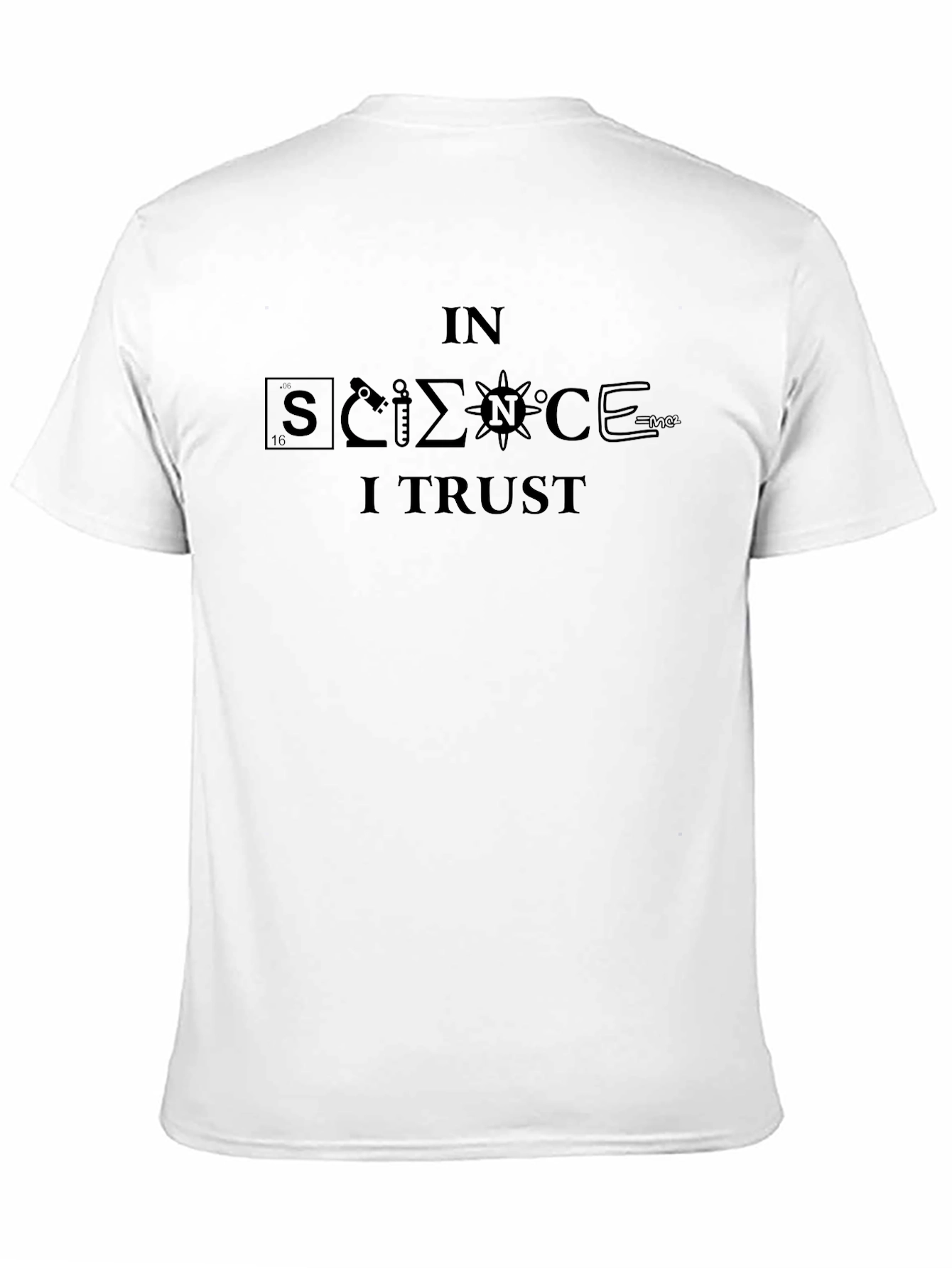 In Science I Trust Black Graphic T-Shirt