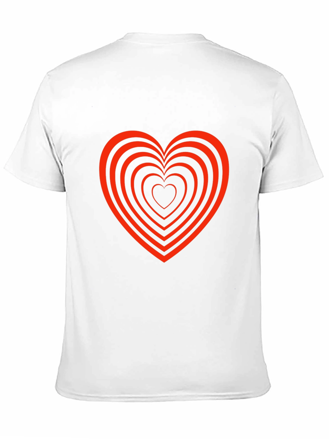Heart Tunnel Graphic Tee - Stylish Black T-Shirt