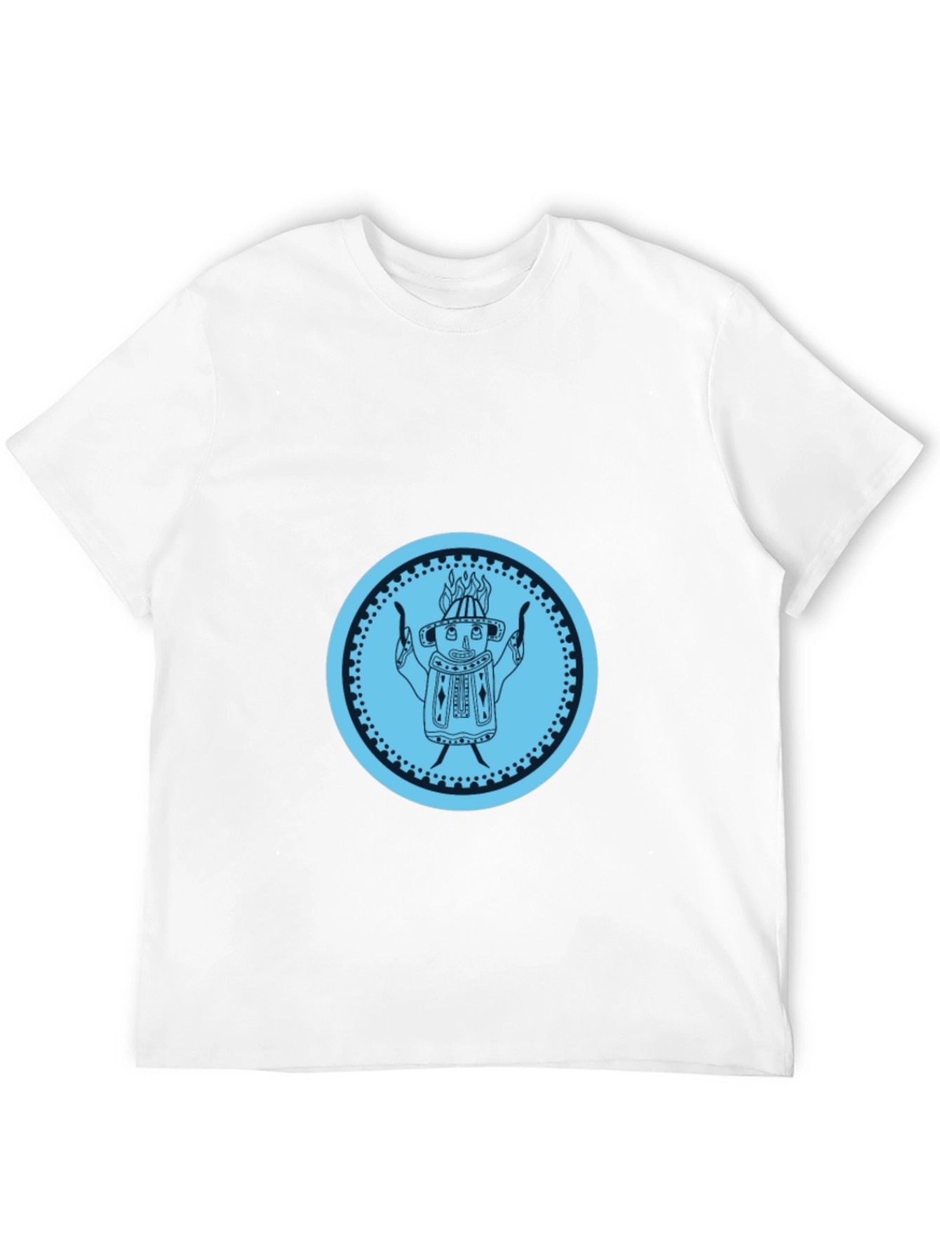 Unique Graphic Print Black T-Shirt