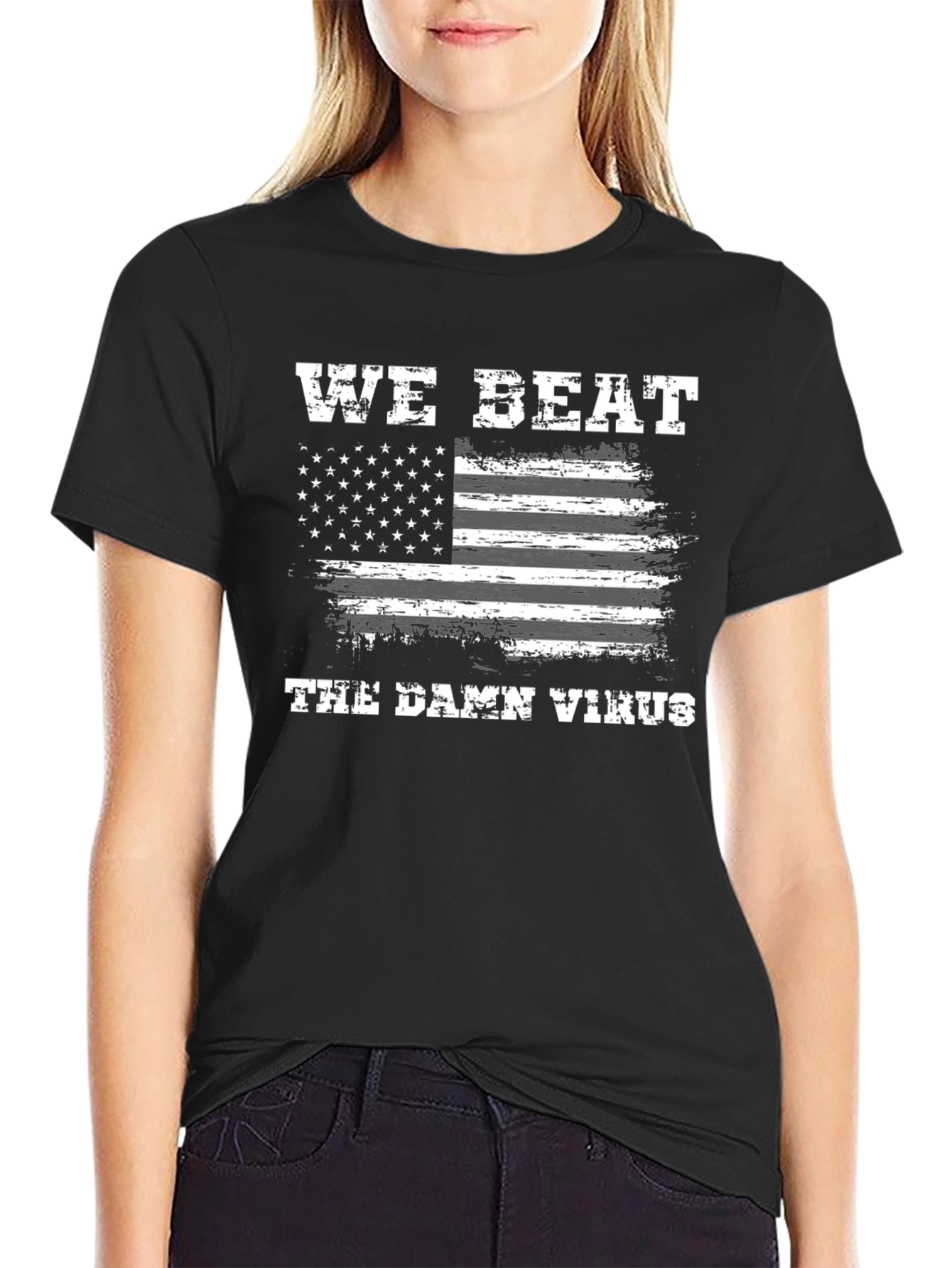We Beat The Damn Virus Graphic Tee
