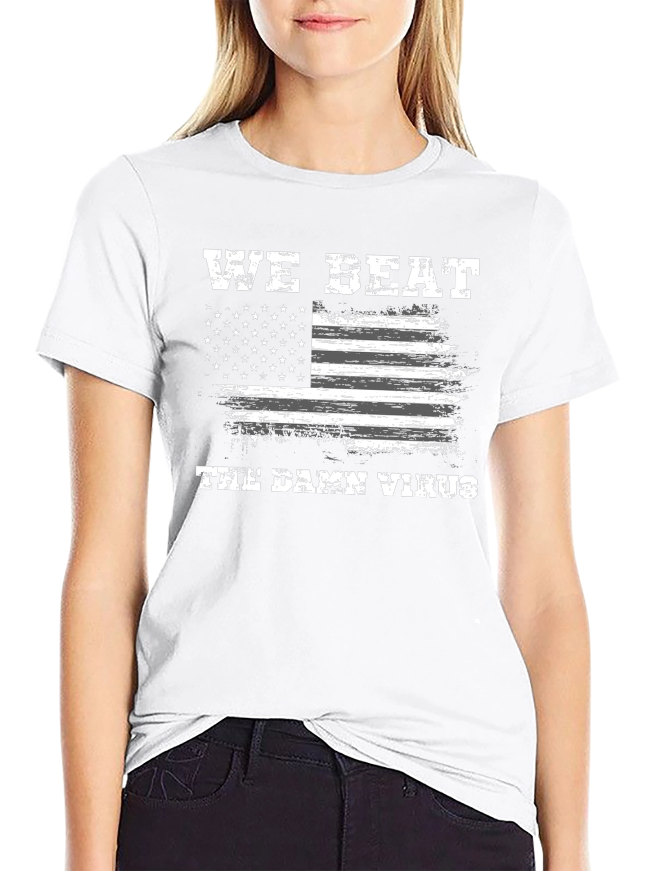 We Beat The Damn Virus Graphic Tee