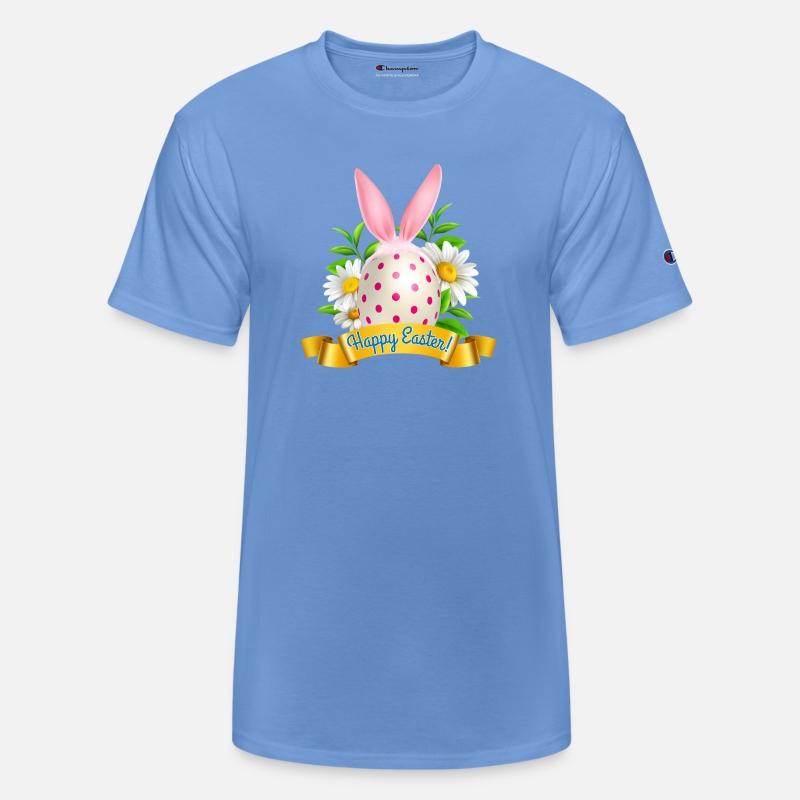 Happy Easter T-Shirt with Bunny Ears and Egg