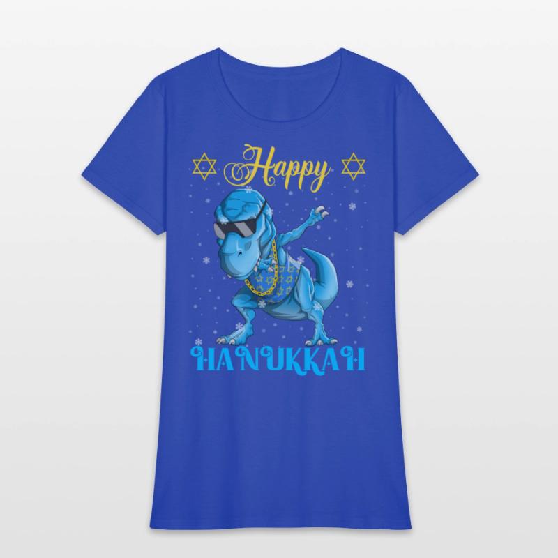 Happy Hanukkah Dabbing Dinosaur Rex Rapper Hip hop