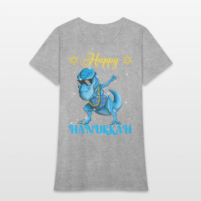 Happy Hanukkah Dabbing Dinosaur Rex Rapper Hip hop