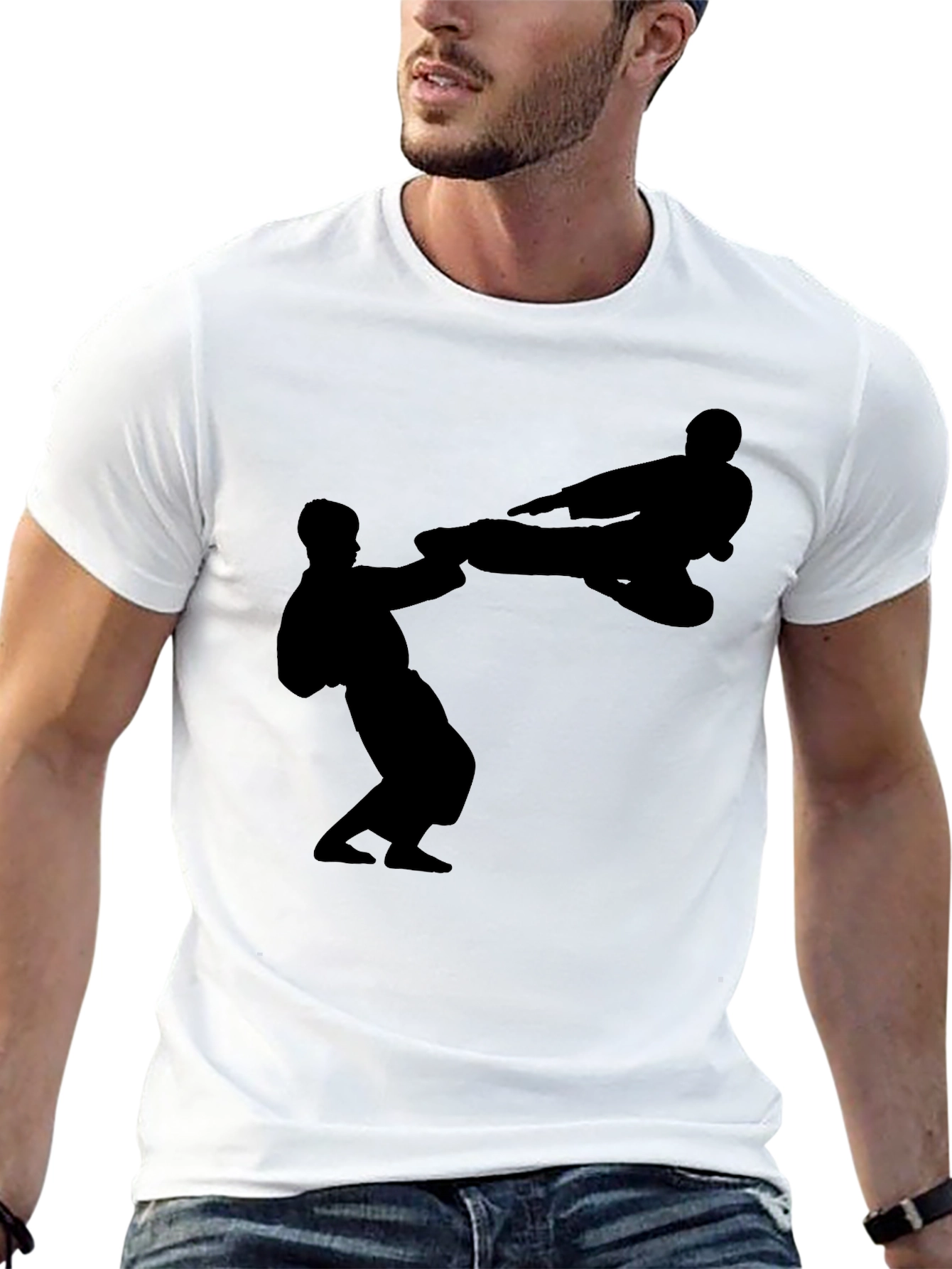 Martial Arts Graphic Black T-Shirt