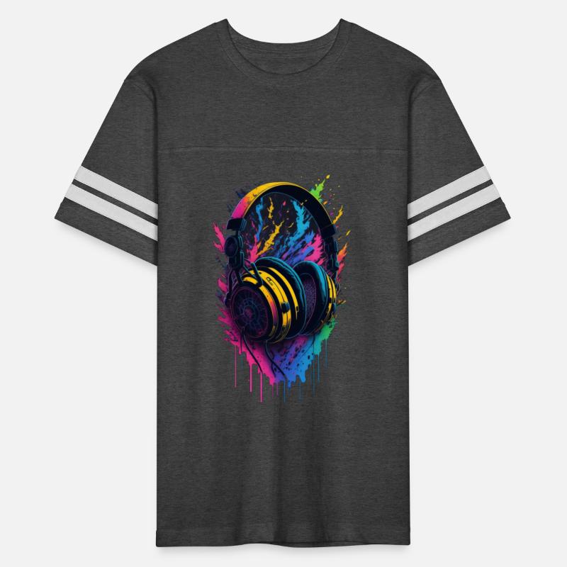 Headphones with an explosion of colors