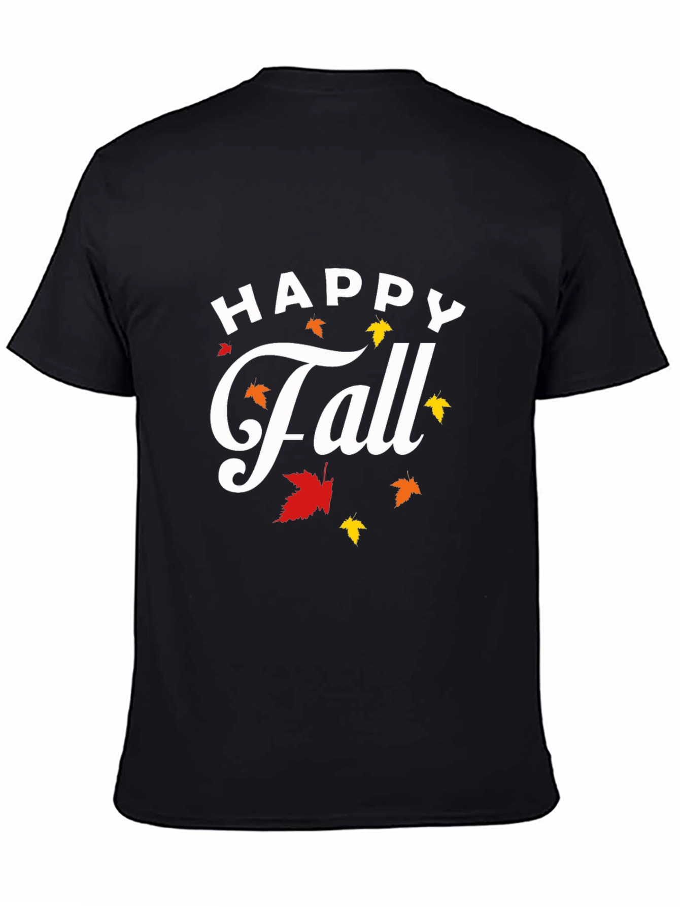 Happy Fall T-Shirt - Autumn Leaves Graphic Tee