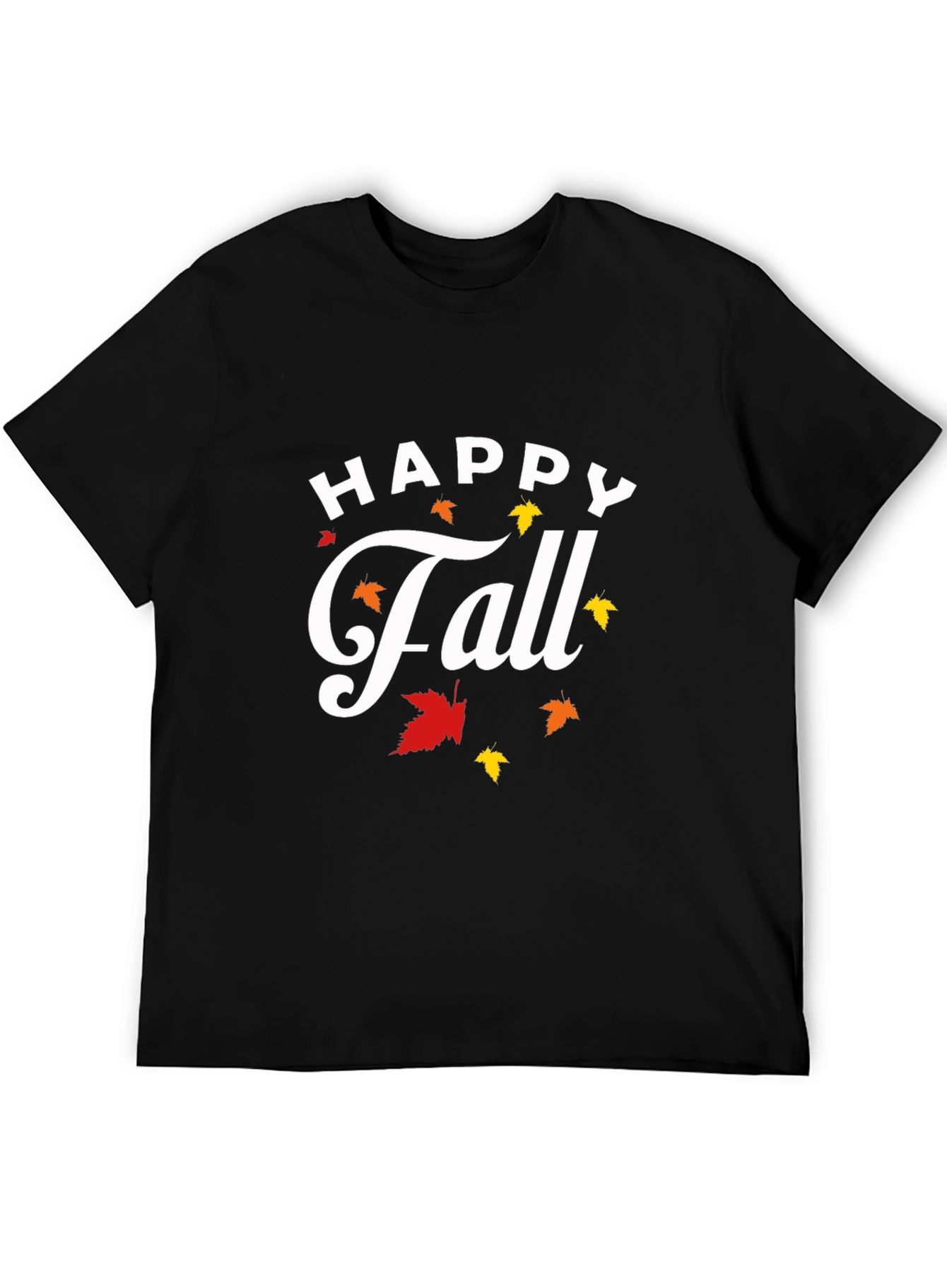 Happy Fall T-Shirt - Autumn Leaves Graphic Tee