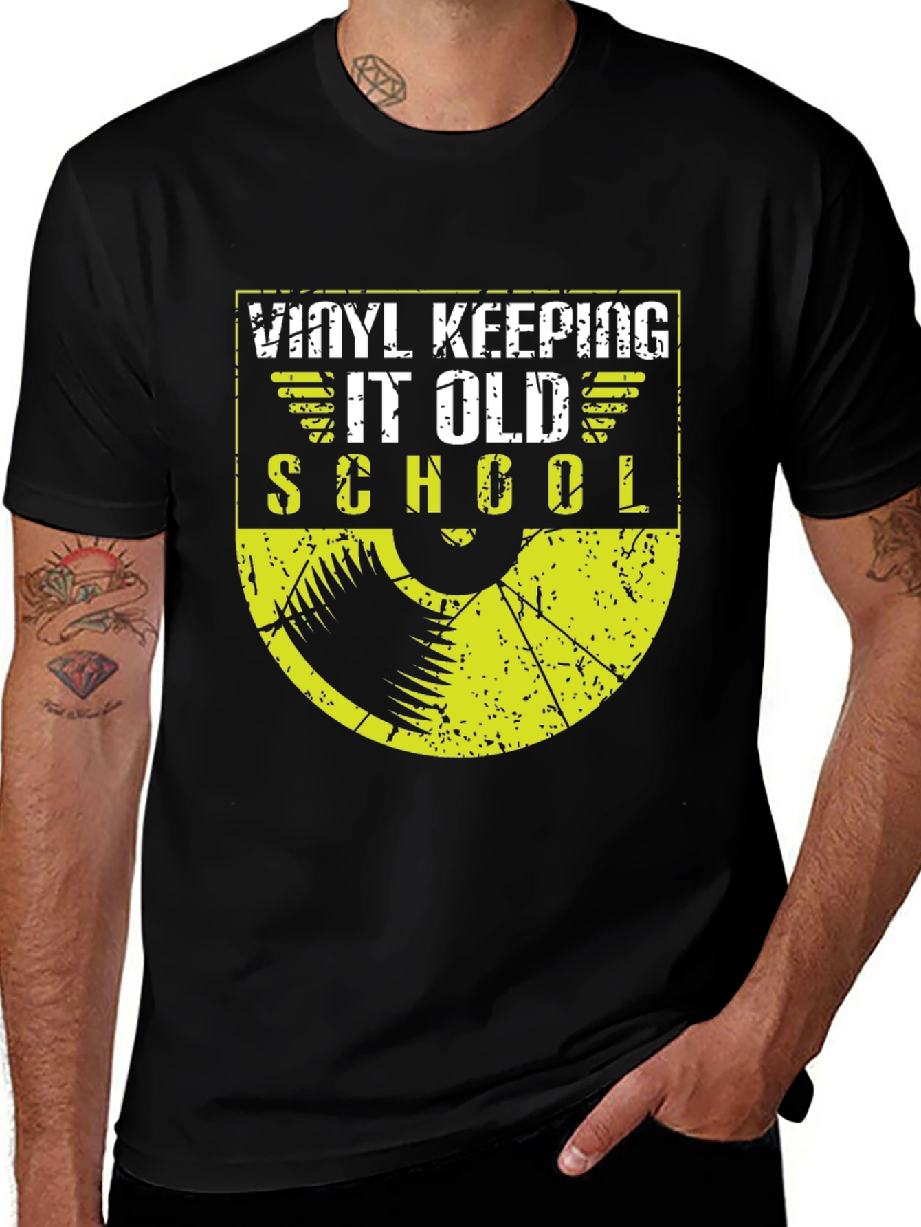 Vinyl Keeping it Old School T-Shirt