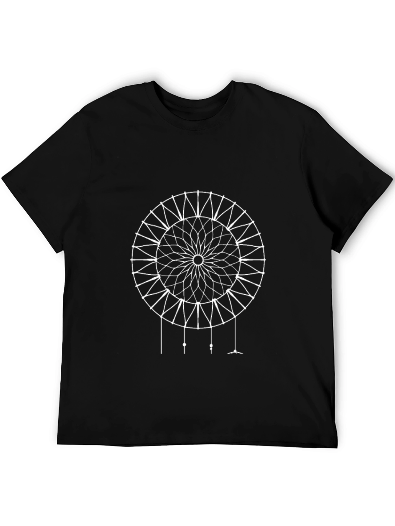 Dreamcatcher Graphic Tee - Stylish Black Cotton T-Shirt