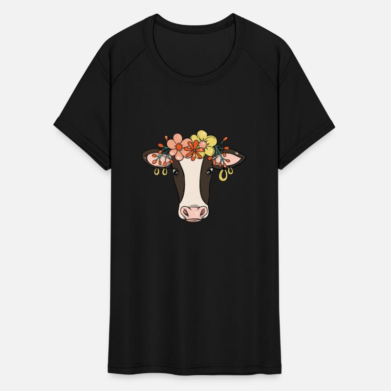 Hippie Flower Cow Rancher Farmer Gift & Present