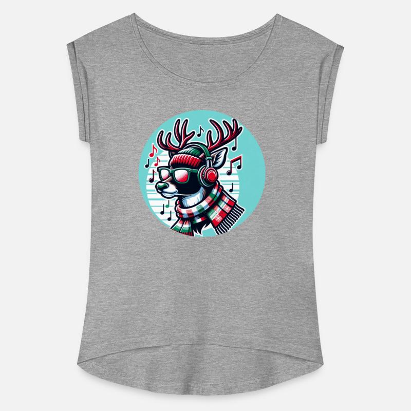 Hipster Reindeer Jamming to Holiday Tunes