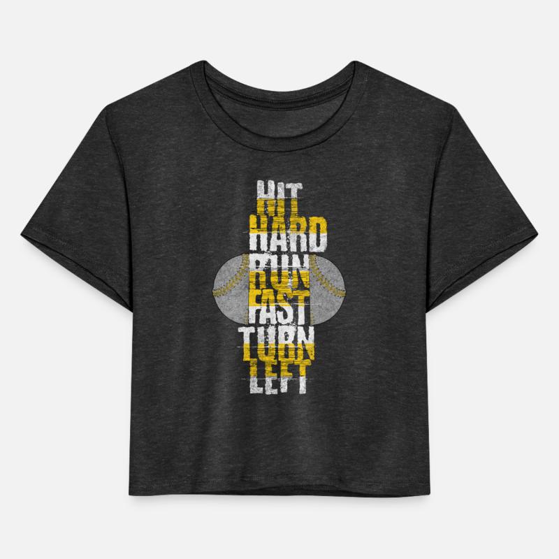 hit hard run fast turn left-baseball