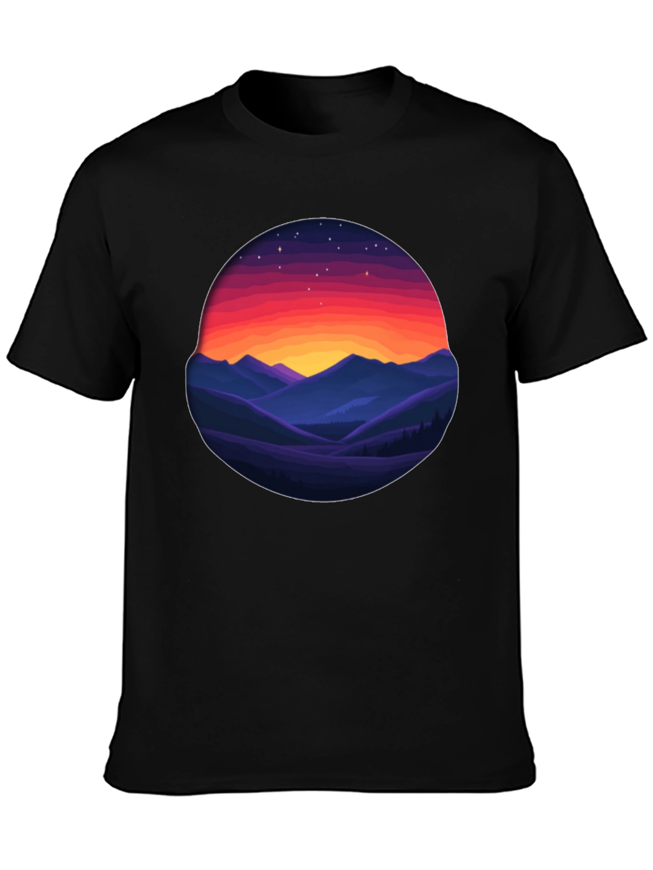 Sunset Mountain Graphic Tee - Comfort Fit