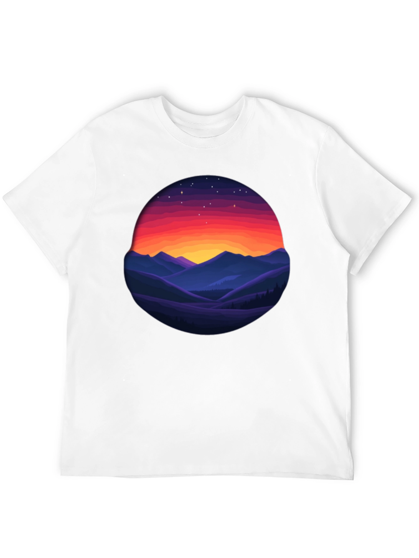 Sunset Mountain Graphic Tee - Comfort Fit