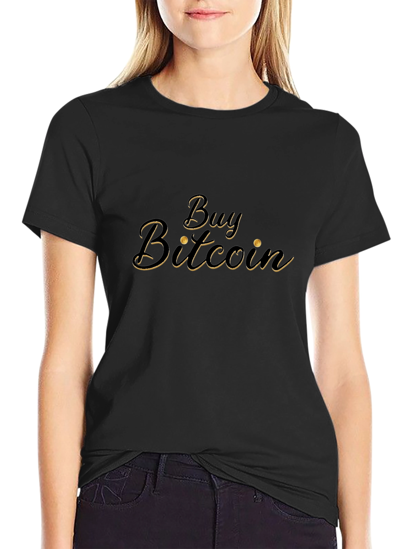 Buy Bitcoin Black T-Shirt Crypto Currency Tee