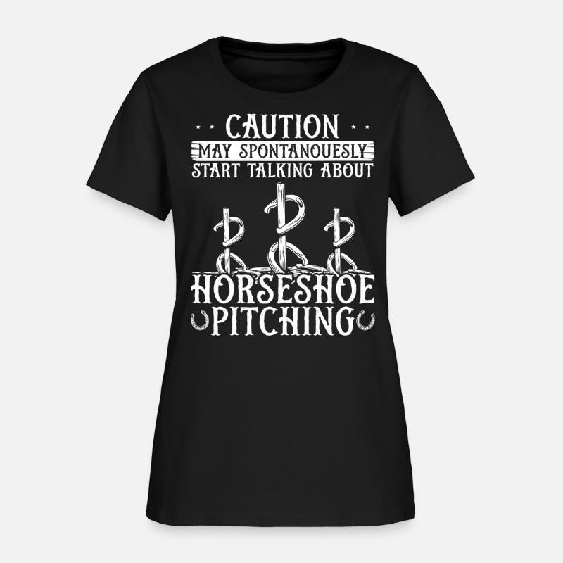 Horseshoe Pitching Game Caution start talking Toss