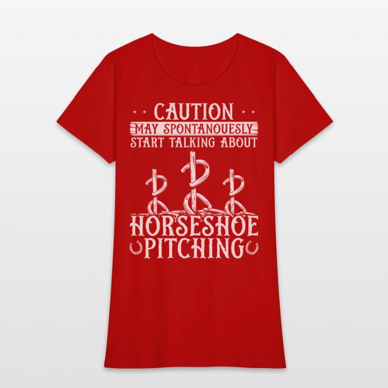 Horseshoe Pitching Game Caution start talking Toss