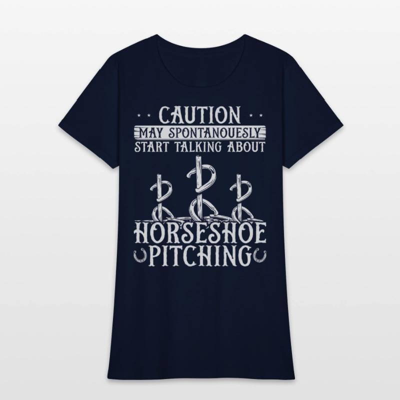 Horseshoe Pitching Game Caution start talking Toss