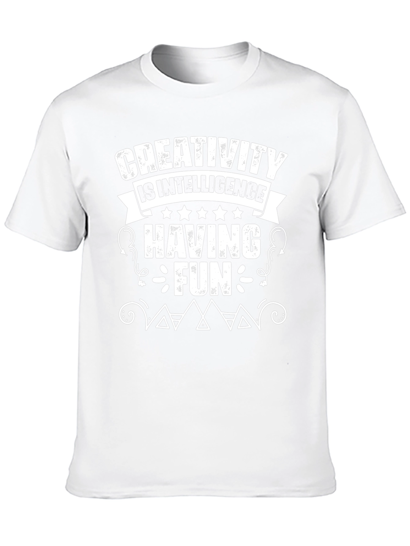 Creativity is Intelligence T-Shirt - Black Cotton Blend