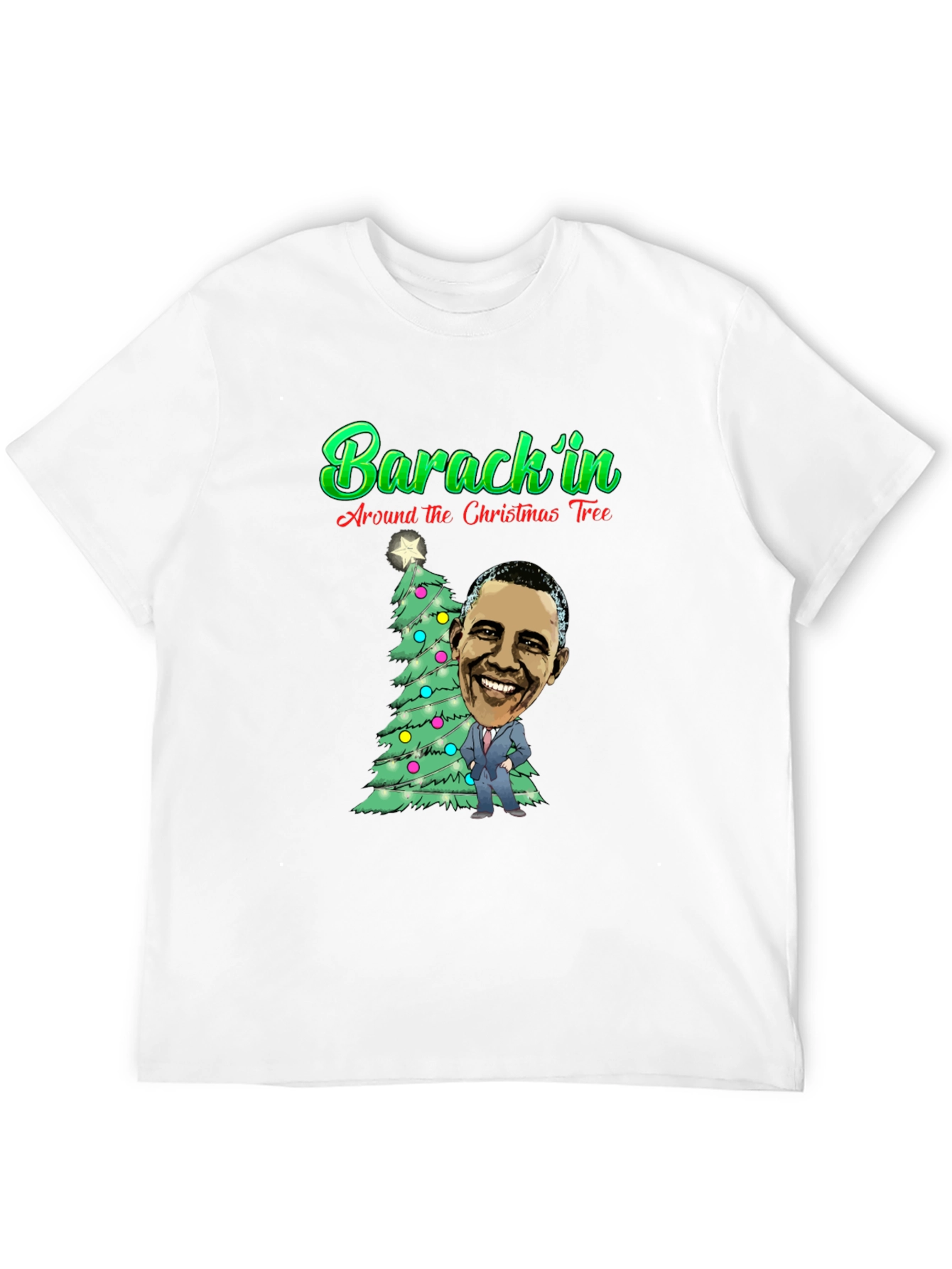Barackin Around the Christmas Tree T-Shirt