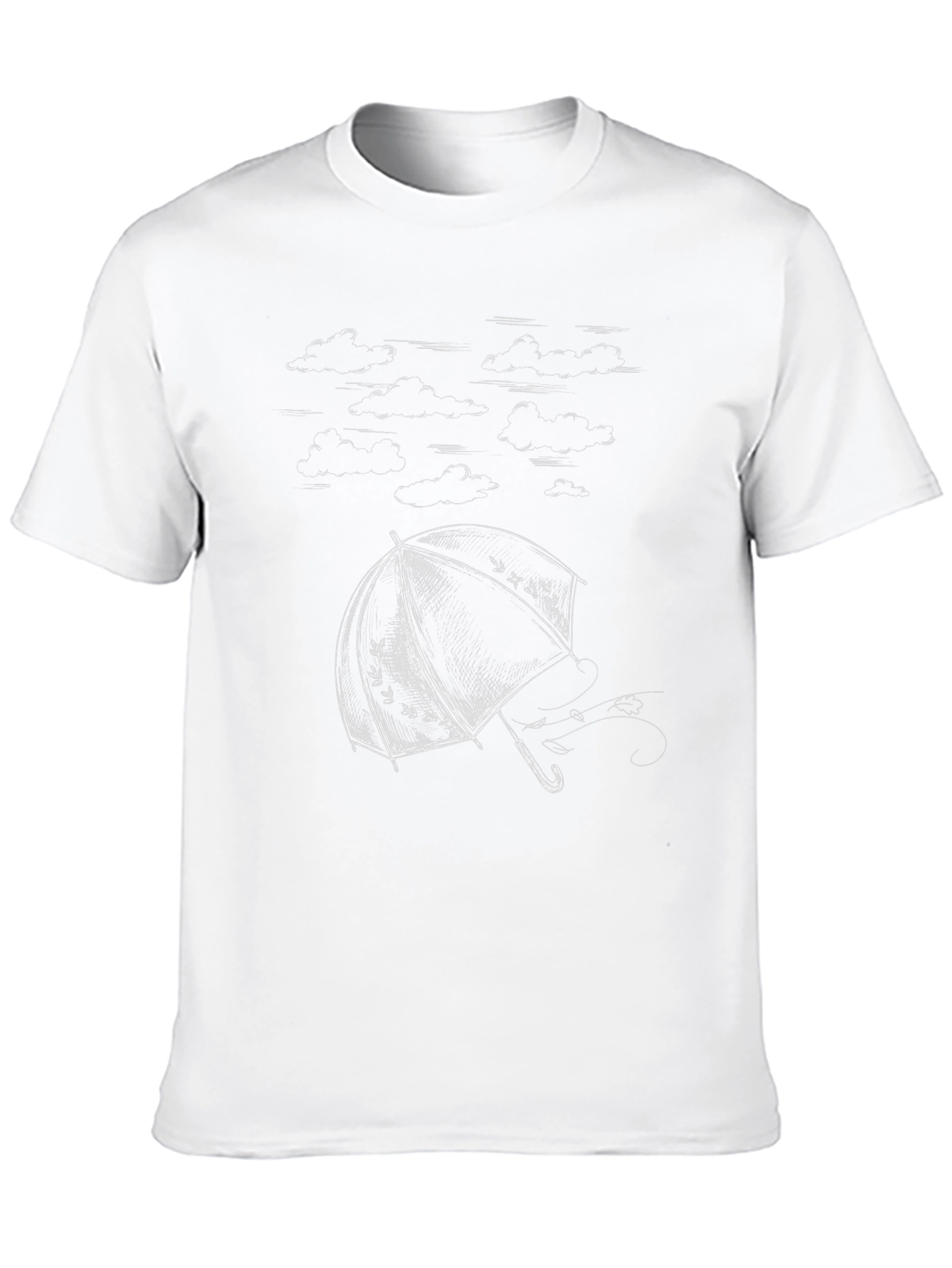 Umbrella Graphic Tee - Black Cotton Comfort