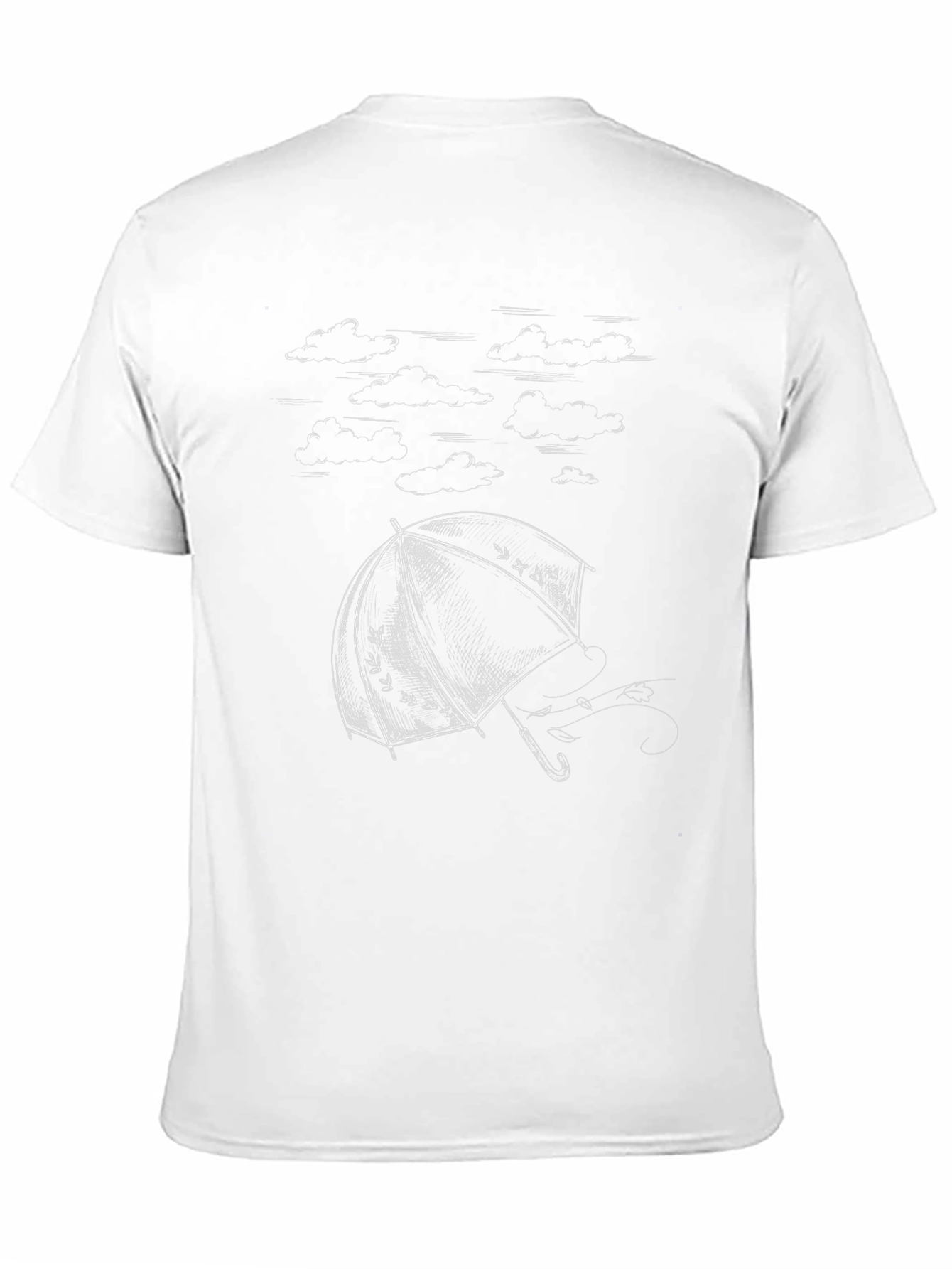 Umbrella Graphic Tee - Black Cotton Comfort