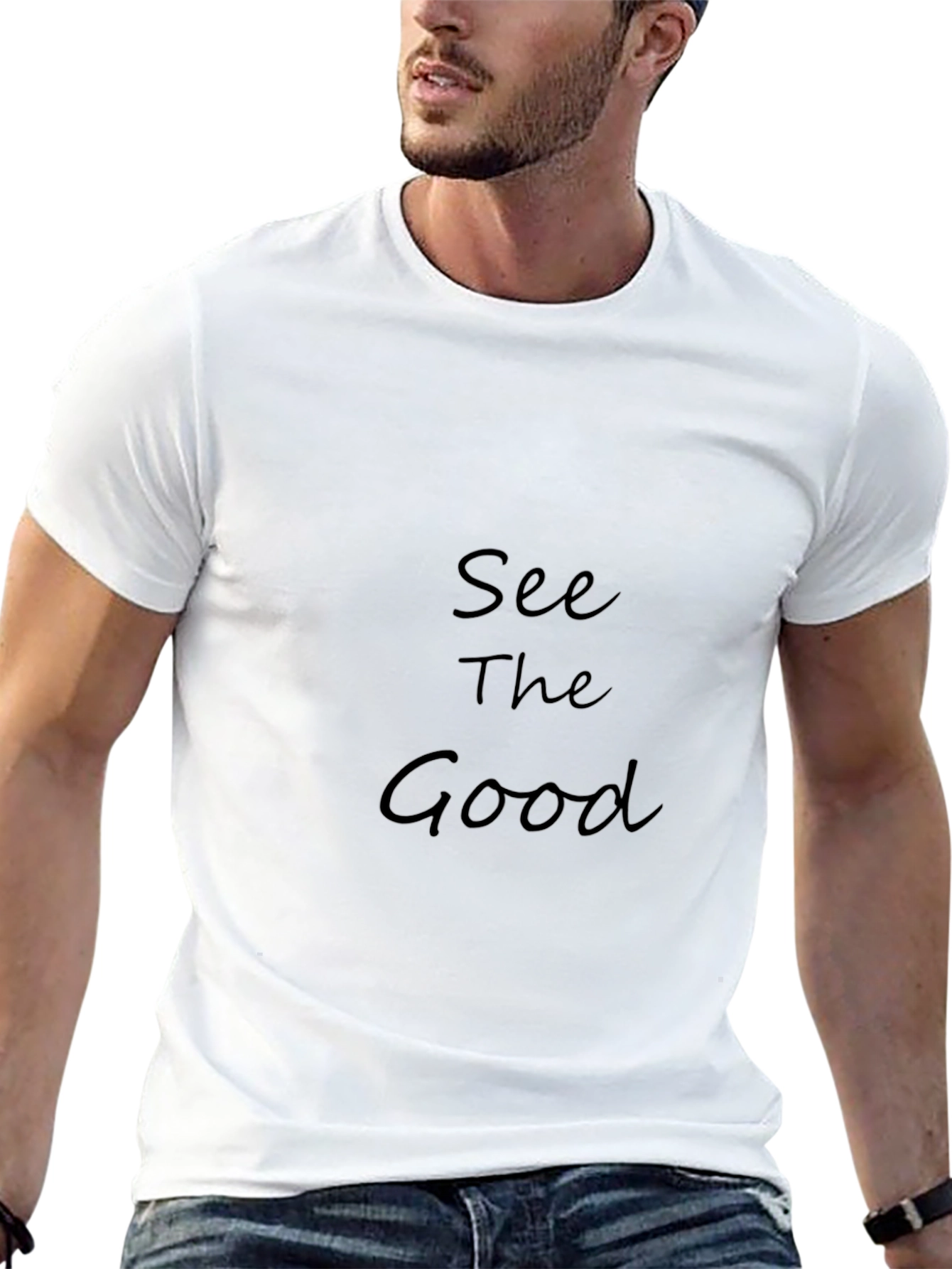 See The Good Graphic T-Shirt - Classic Black Tee