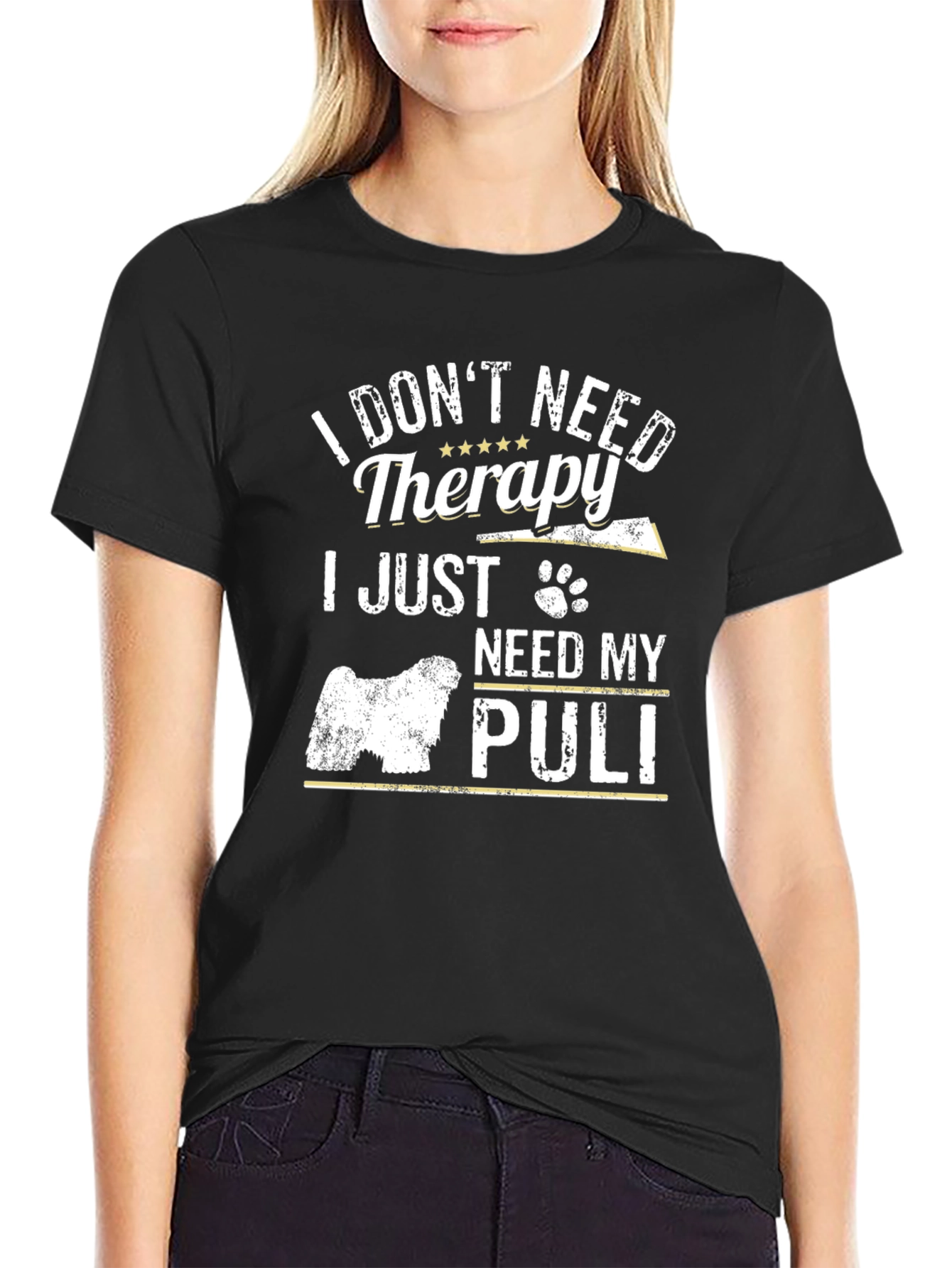 I Dont Need Therapy Puli Dog T-Shirt
