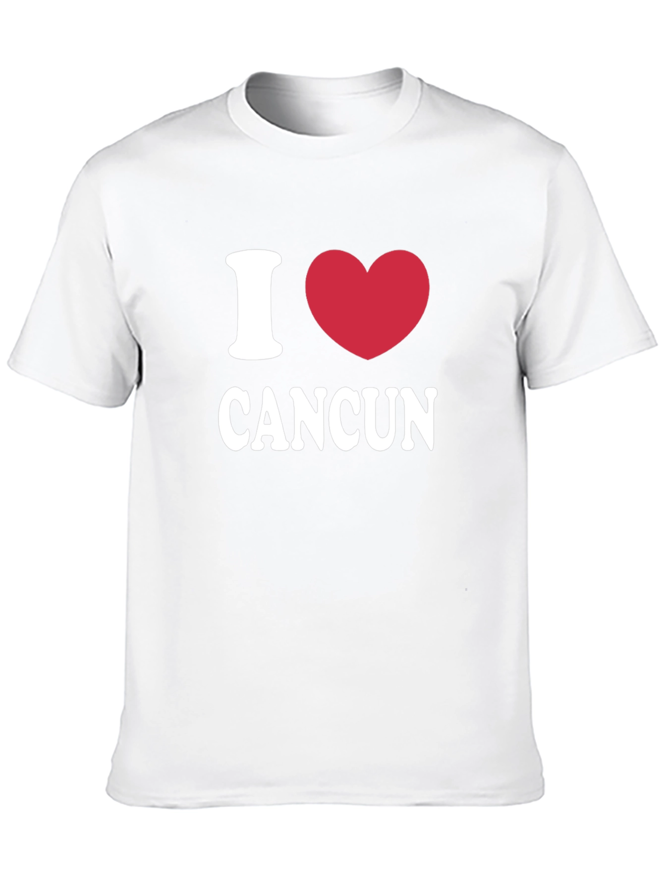 I Heart Cancun Black Cotton T-Shirt