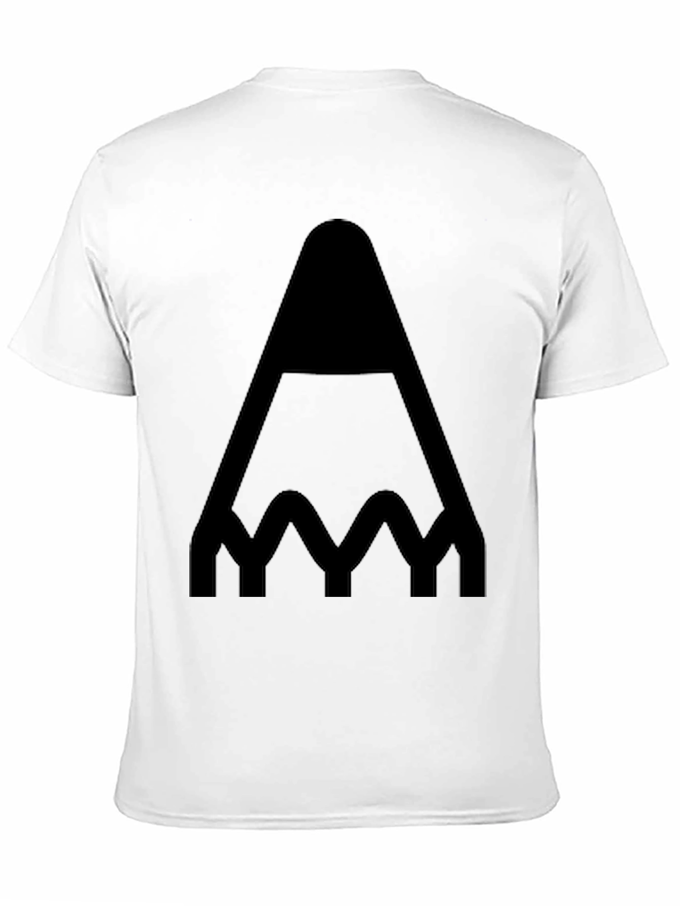 Abstract Geometric Black Graphic Tee