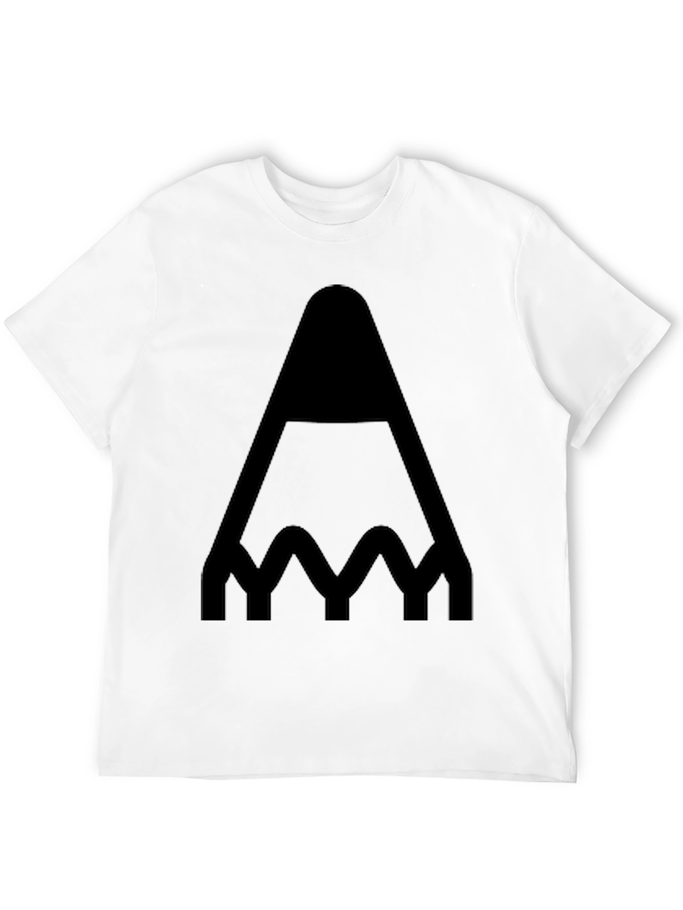 Abstract Geometric Black Graphic Tee