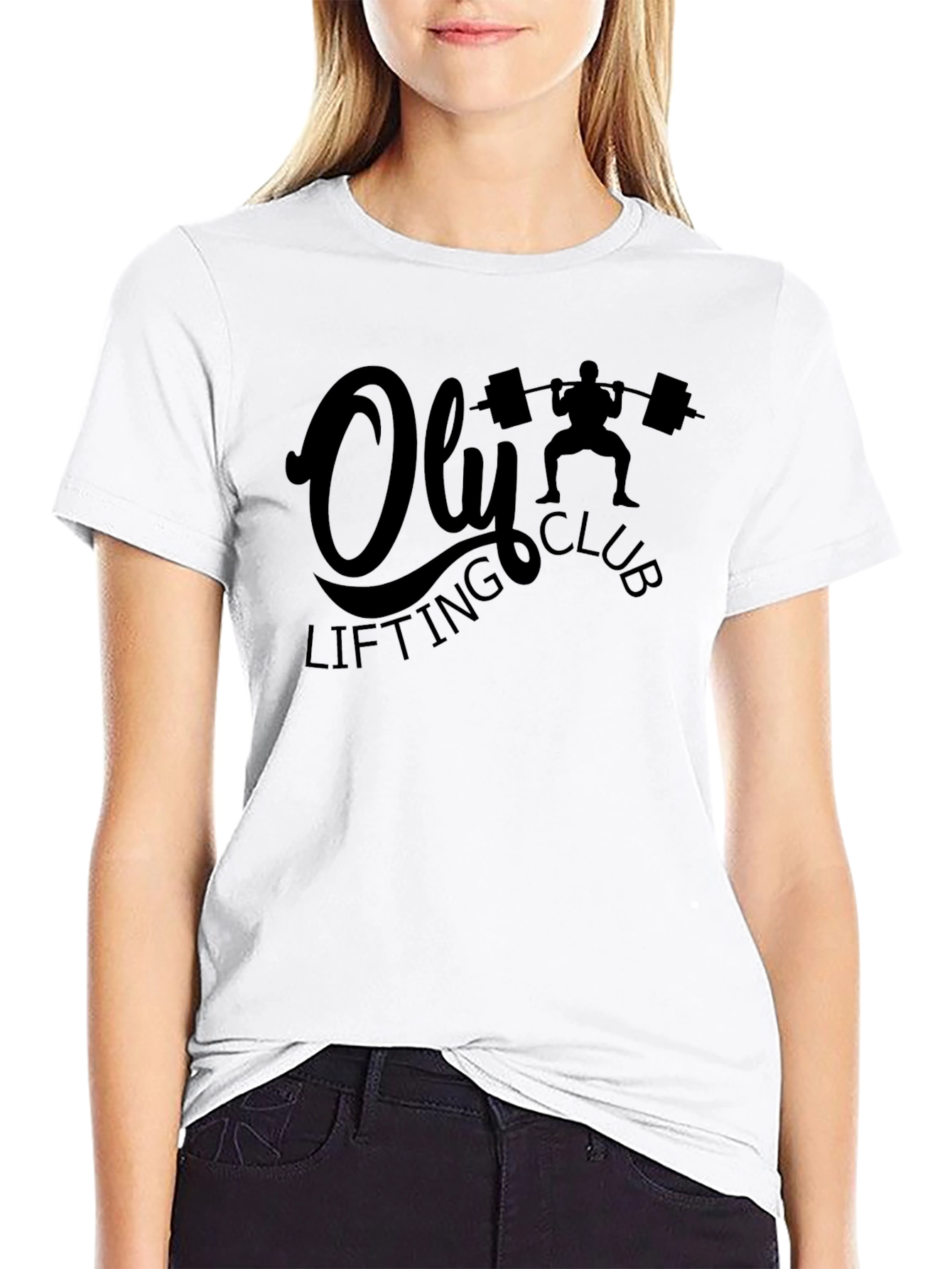 Oly Lifting Club T-Shirt - Black Fitness Tee