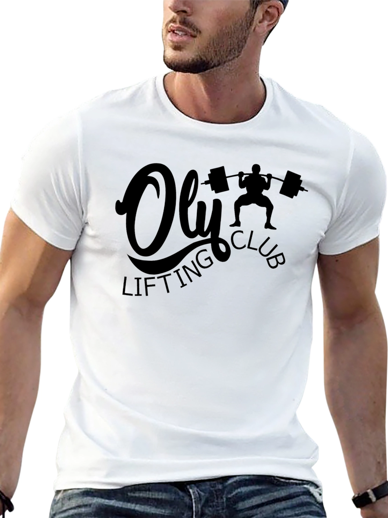 Oly Lifting Club T-Shirt - Black Fitness Tee