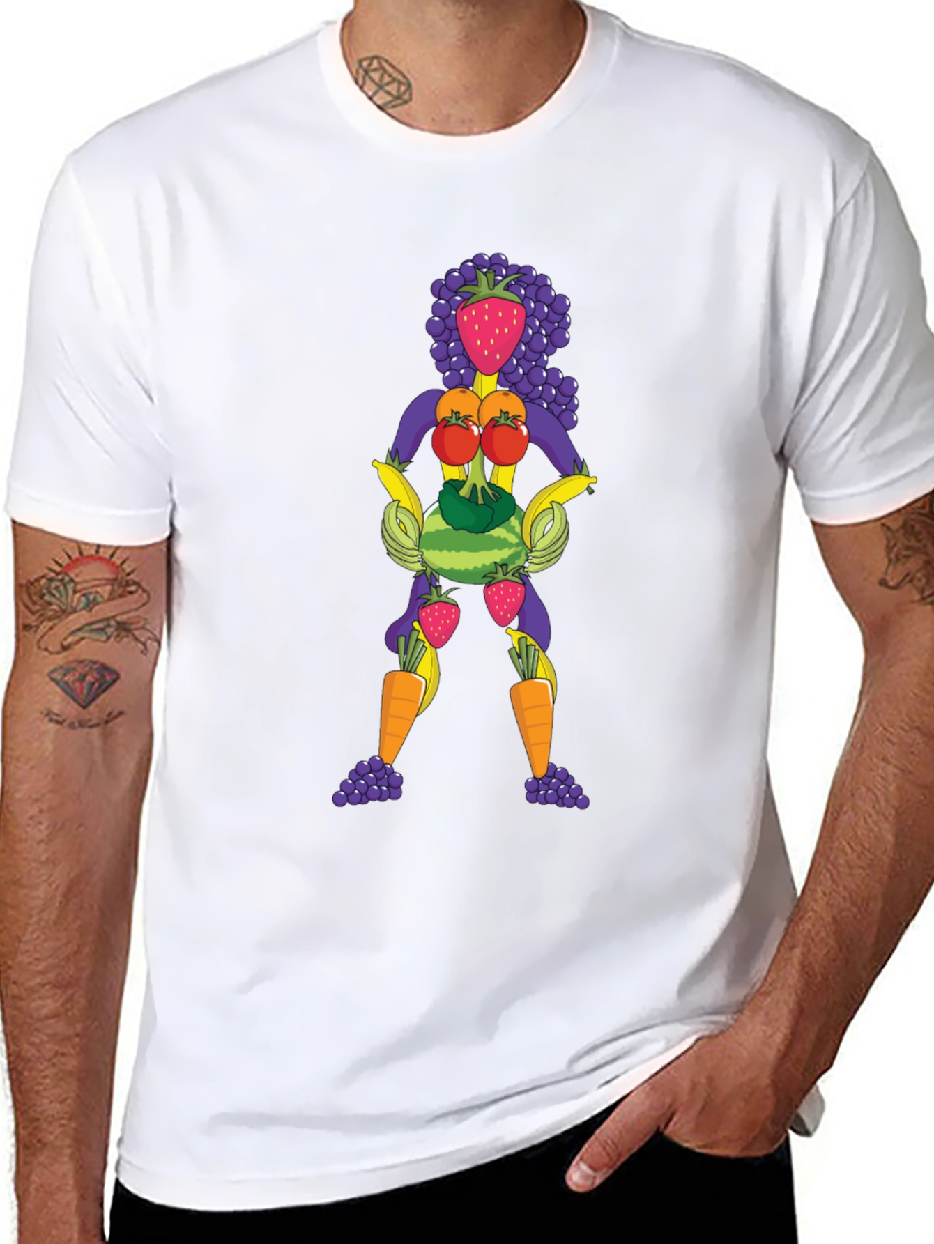 Fruit Lady Graphic Tee - Black