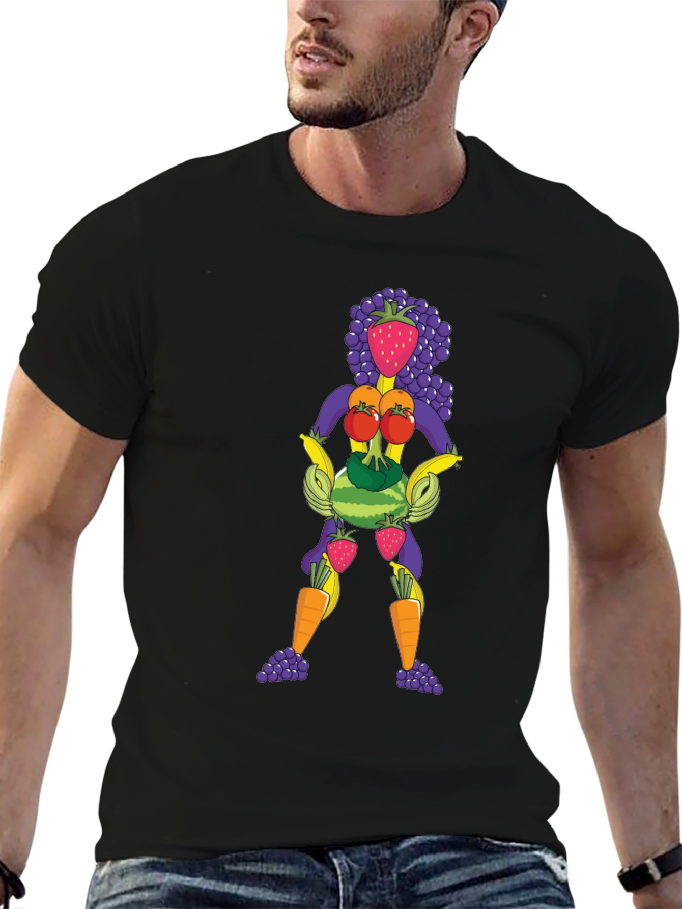Fruit Lady Graphic Tee - Black